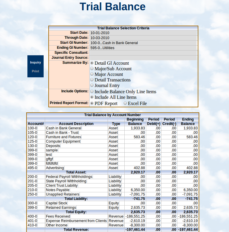 General Ledger