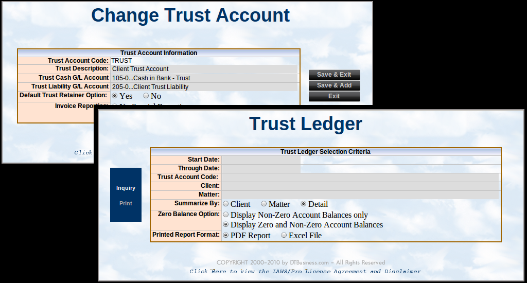 Trust Accounting